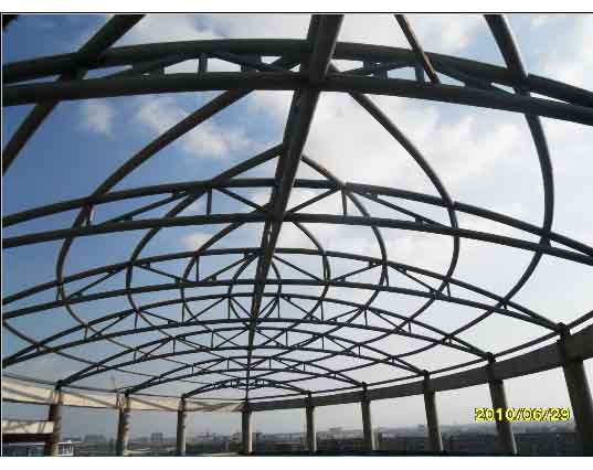 广丰县中煤朔州宾馆管桁架工程